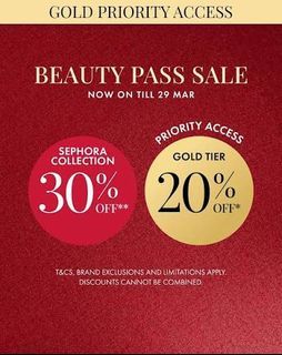 SEPHORA GOLD TIER SALE
