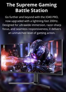 PRISM+ X340 PRO 34" Ultrawide Gaming Monitor