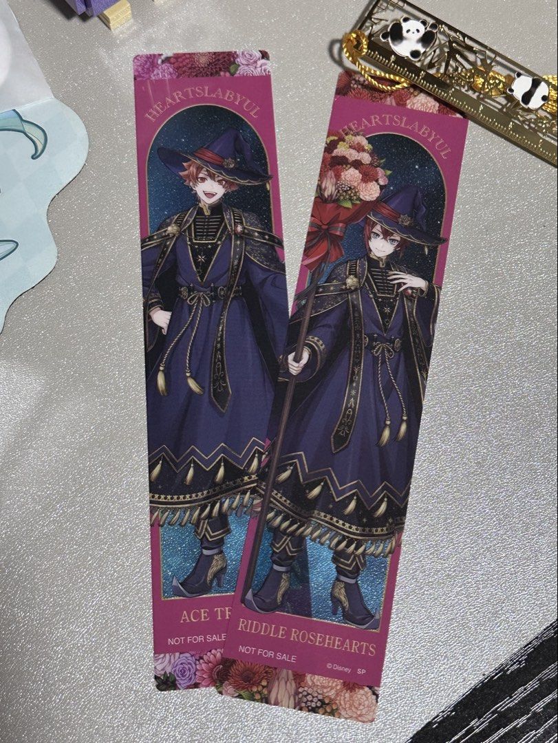 Twst ace riddle bookmarks (from animate jp) (Category: Other Merchandise) located in Singapore. Submitted by scarlry (Listing ID 1429455408, Image 1). Description: RIDDLE - SOLD Twisted wonderland bookmarks, perfect for twst collectors! 5$ ea, I’ll put it in between cardboard so it stays straight. Tags: twst twisted wonderland ace riddle deuce trey cater heartslabyl .