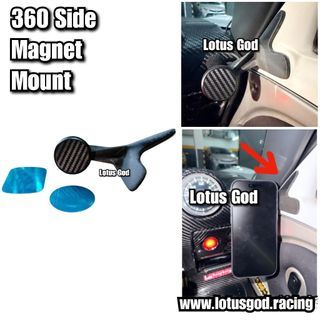 🤩 ! 360° Magnetic Phone Side Interior Mirror Door Magnet Hp Mount For Lotus Elise & Exige (S2 / S3) #Lotusgod Lotus God ⚡ Plastic 693 ✴️