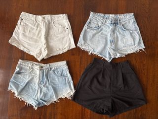Assorted Shorts Bundle - Denim, Black