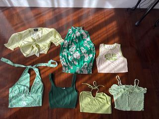 Assorted tops - Green colour palette