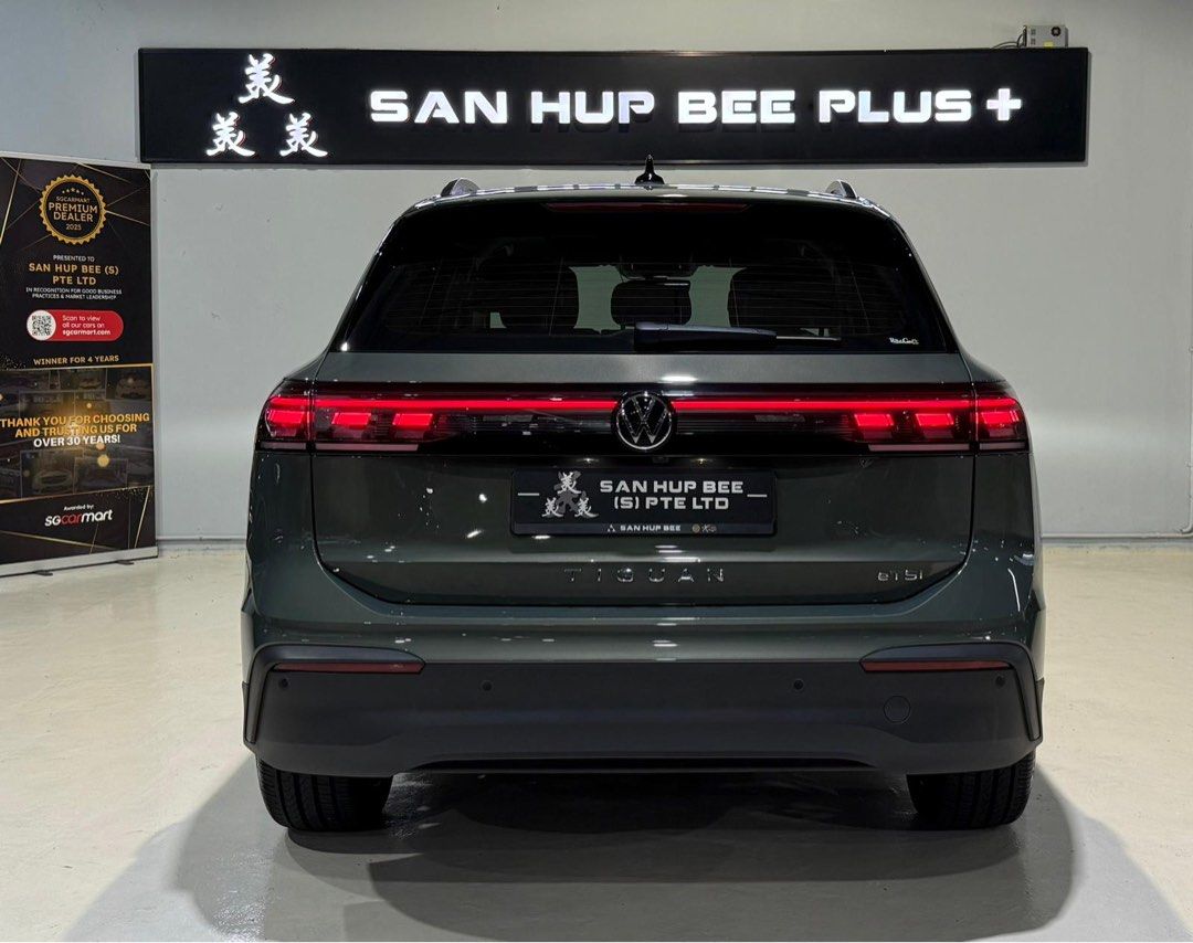 Volkswagen Tiguan Mild Hybrid 1.5A eTSI Life Plus Auto (Category: Used Cars) located in Singapore. Submitted by clement18 (Listing ID 1425544275, Image 5). Description: ❇️ Registration date: 25 July 2024 ❇️ ✅ Rare 1 owner unit! ✅ 5 Years Agent warranty & 3 years servicing! ✅ Genuine low mileage of 19,000Km! ✅ Immaculate showroom condition! ✅ Newest Tiguan Mild hybrid Model! Features 1.5L mild Hybrid engine with 7 speed DSG gearbox, Matrix LED hea