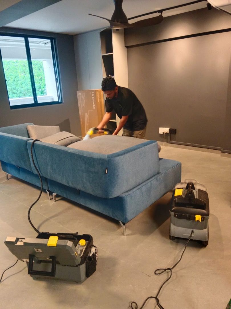 Sofa Cleaning | Mattress Cleaning | Upholstery Deep Cleaning (Category: Mattress Cleaning) located in Singapore. Submitted by alldoneservices (Listing ID 1429648020, Image 4). Description: Greetings from AllDone Group (BCA Registered Company) 🛋 Professional Upholstery Cleaning Services: • Sofa Cleaning • Mattress Cleaning • Upholstery Cleaning • Curtain Cleaning • Carpet / Rug Cleaning 🔹 What We Do: • Deep steam cleaning (machine extraction) • 