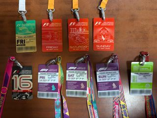 Old Singapore F1 landyard Pass