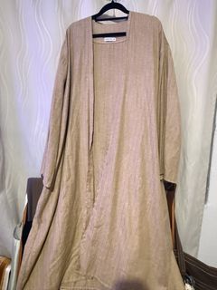 Tan Linen Cardigan