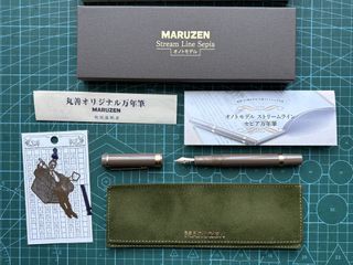 Maruzen 155th anniversary streamline onoto model sepia fountain pen (Pilot)