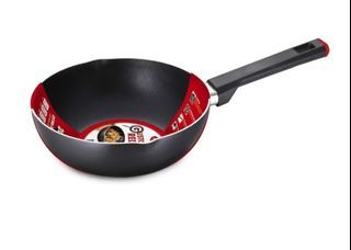 ASD Gusto Red Non-Stick frying Wok Pan 20cm