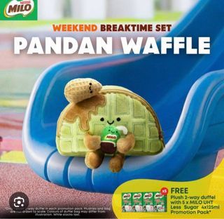 Milo Pandan Waffle Weekend Breaktime Set