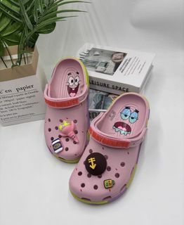 (ALL SIZES AVAILABLE ) Patrick Star Crocs Sandals