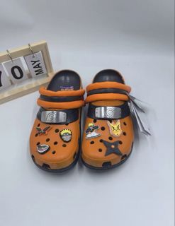 (ALL SIZES AVAILABLE) Naruto Crocs Sandals with Jibbitz Charms