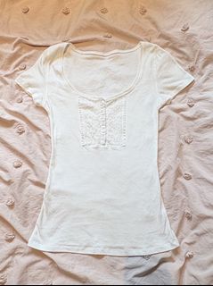 lace henley top