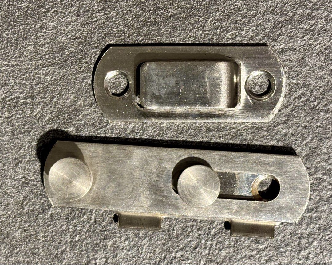 Stanford Door Latch - New (Category: Locks, Doors & Gates) located in Singapore. Submitted by liuxue3918 (Listing ID 1434097197, Image 2). Description: New Stanford door latch set. Includes all parts and screws. Made of durable metal. Easy to install. Perfect for securing doors and windows. See photos for details. Packaged in Singapore..