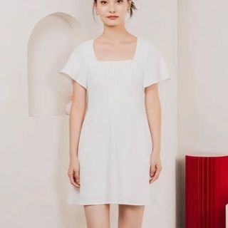 TheStageWalk Calantha Ruched Crochet Dress