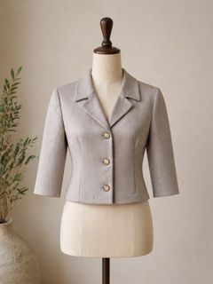 Beige Short Blazer