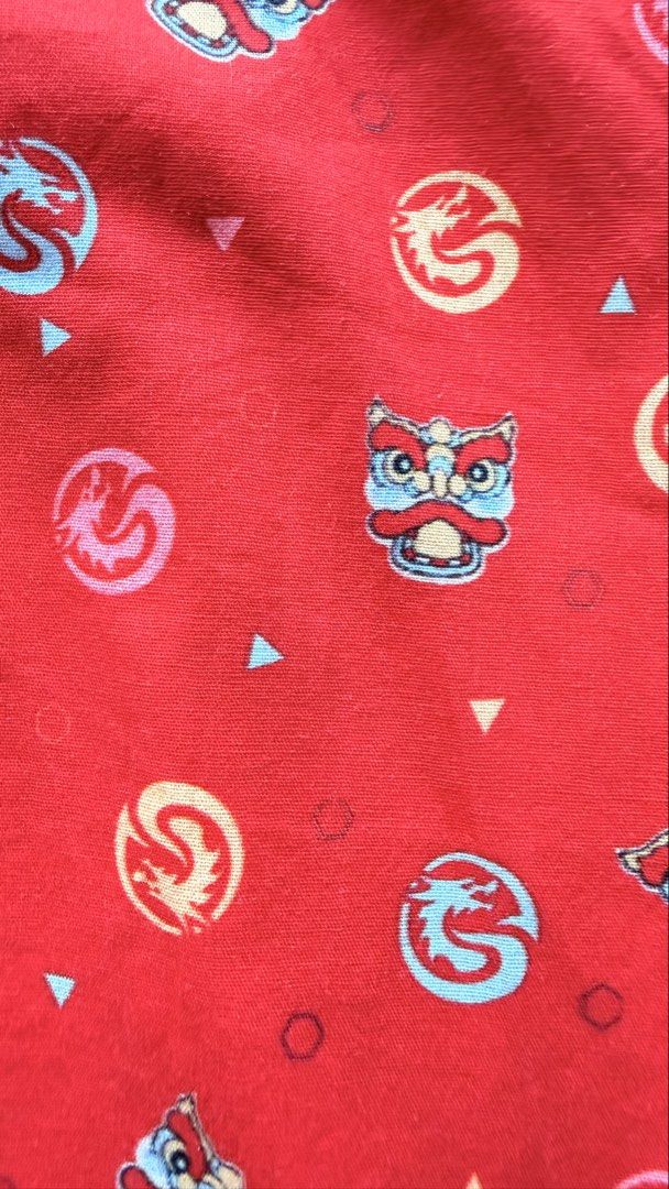 CNY Collection Red Lion Dance Shirt - Size 12 (Category: Babies & Kids Fashion) located in Singapore. Submitted by justdoitbaby (Listing ID 1434823812, Image 2). Description: - Red shirt from Mexico Collection - Lion Dance print - Mandarin collar - Button-down front - Adds a pop of color and cultural flair.