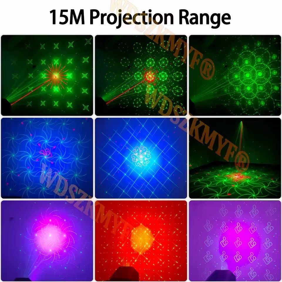 Party Lights Dj Disco Lights, 2 in 1 Laser & LED Bright Disco Light 70 Different Patterns Strobe Effect Party Light with Remote Control Voice Activated Control (Category: Occasions & Party Supplies) located in Singapore. Submitted by hiddengemm (Listing ID 1435226411, Image 4). Description: 【Upgraded Amazing Laser Pattern Show】Enjoyedled 2025 New Upgraded 2-in-1 Laser & LED pretty bright disco lights for parties, equipped with 72 combinations of 