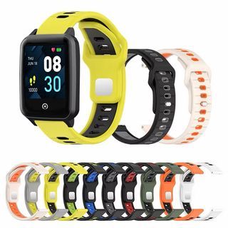 Ridged Silicone Watch Strap For Axtro Fit 4 3 Actxa Tempo 5C 4C Replaceable Wrist Strap