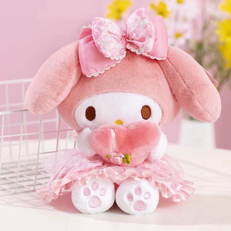 My Melody Plush Soft Toy (Category: Plushies & Soft Toys) located in Singapore. Submitted by icevanillalatte (Listing ID 1430300323, Image 3). Description: Height: 25cm Adorable My Melody plush toy, perfect for collectors or as a gift. Features a cute pink dress and a heart-shaped accessory. Comes with original tags. A licensed Sanrio product..
