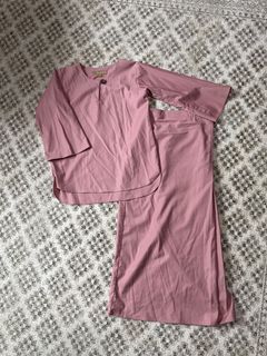 Khatam Pink Baju Raya Girl