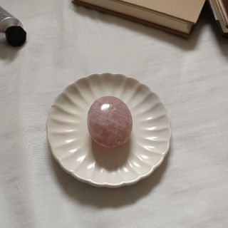 large lavender rose quartz tumble