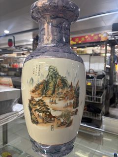 (LOWEST) Vintage Chinese Porcelain Eight Immortals Vase 八仙过海