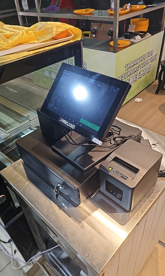 Touchscreen POS System Point of Sale System Cash Register Machine Kitchen Printer Receipt Thermal Printer Cash Drawer Soundbox Credit Card Terminal Payment Hardware for Retail FnB F&B Restaurant Salon Hawker Stall Mamashop Convenience store Minimart (Category: Office & Business Technology) located in Singapore. Submitted by hyperclocked_tech (Listing ID 1430969349, Image 6). Description: In need of an affordable, easy-to-use and reliable Point of
