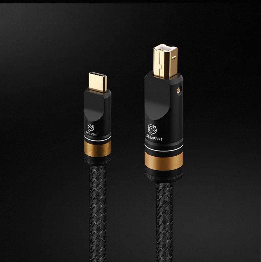 Erument Audiophile USB to USB C cable (Category: Other Audio Equipment) located in Singapore. Submitted by Singaporesuperman (Listing ID 1435362008, Image 2). Description: Tip top quality. Brand New. 1 metre in length. For Hi Res Digital Player to Amplifier..