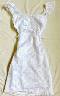 cecil mcbee lace milkmaid dress