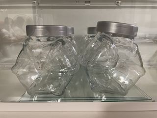 IKEA Candy Glass Jar with Plastic Lid