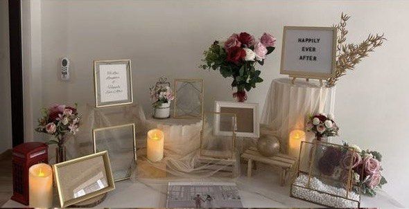 Wedding Reception / Photo Table Decorations