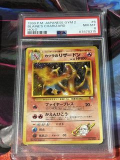 1999 Japanese Gym 2 Blaine's Charizard PSA 8