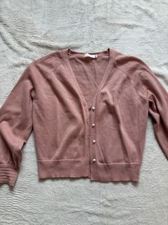 TWL Pink Cardigan with Pearl Buttons