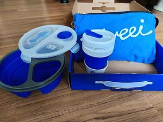 Brand new Collapsible Lunch Set with Cup and Bag