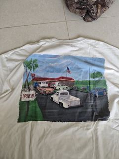 In and Out vintage y2k grunge style white tee shirt In N out