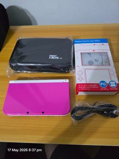 IPS 128GB Modded Nintendo new 2ds/3ds xl/ll pink set