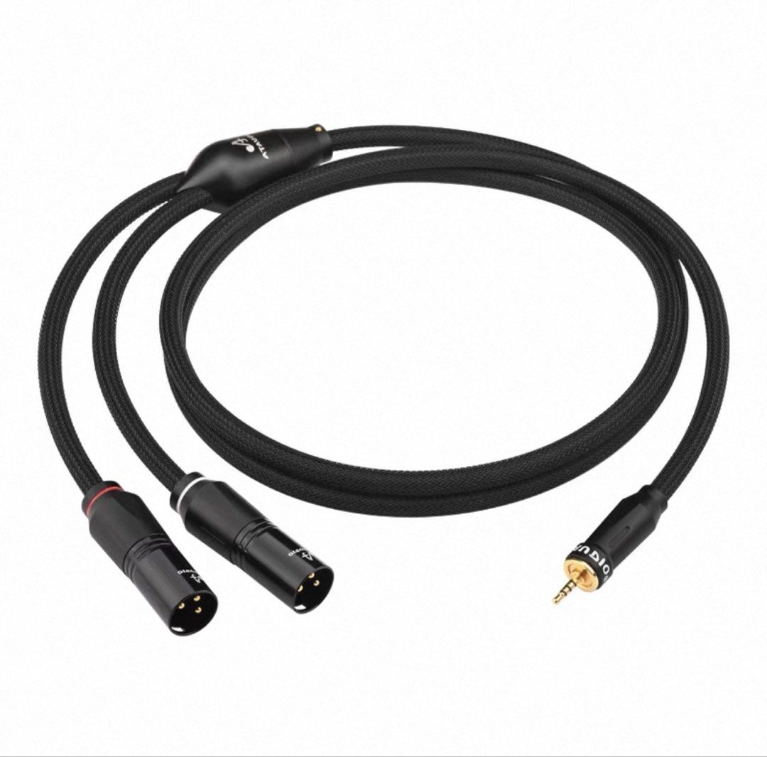 ATAUDIO 4.4mm to Dual XLR HiFi Audio Cable (Category: Other Audio Equipment) located in Singapore. Submitted by Singaporesuperman (Listing ID 1438654168, Image 5). Description: - ATAUDIO audio XLR Balanced to 4.4mm cable - 6N pure copper wire for enhanced audio clarity - HiFi chip for noise reduction - Designed for superior sound quality - Energy efficient - Perfect for connecting audio equipment and amplifier - 0.75m in Length.