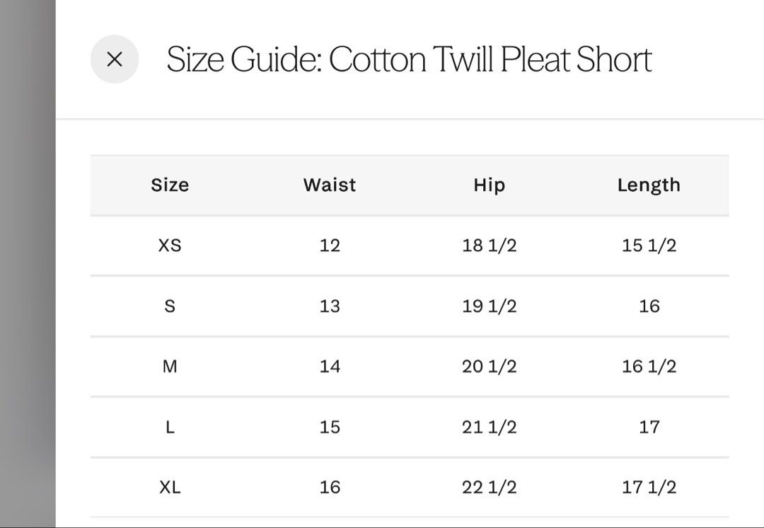 Cotton Twill Pleat Shorts - Sandstone (Category: Shorts) located in Singapore. Submitted by vantyw (Listing ID 1438845843, Image 4). Description: - High-rise silhouette - Front pleat for added structure and shape - Side pockets for everyday practicality - Structured, mid-weight fabric with gentle stretch.
