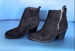H&M Black Ankle Boots - Size 38