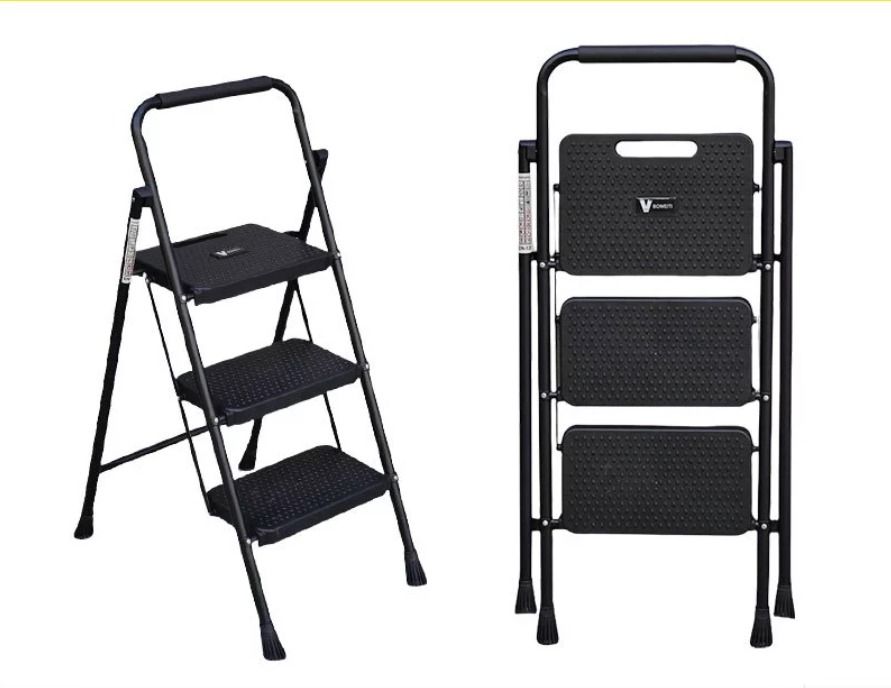 Portable Foldable Step Ladder | Anti Slip Step Ladder | Space Saving Folding Ladder | Heavy Duty Steel Step Stool | Easy Carry Household Ladder | Indoor Multi Step Ladder | Widen Pedal Safety Ladder | Stable Home Utility Ladder (Category: Ladders & Steps) located in Singapore. Submitted by casahomesg (Listing ID 1438992682, Image 1). Description: Upgrade your home safety and convenience with this Easy Carry Foldable Step Ladder designed for every