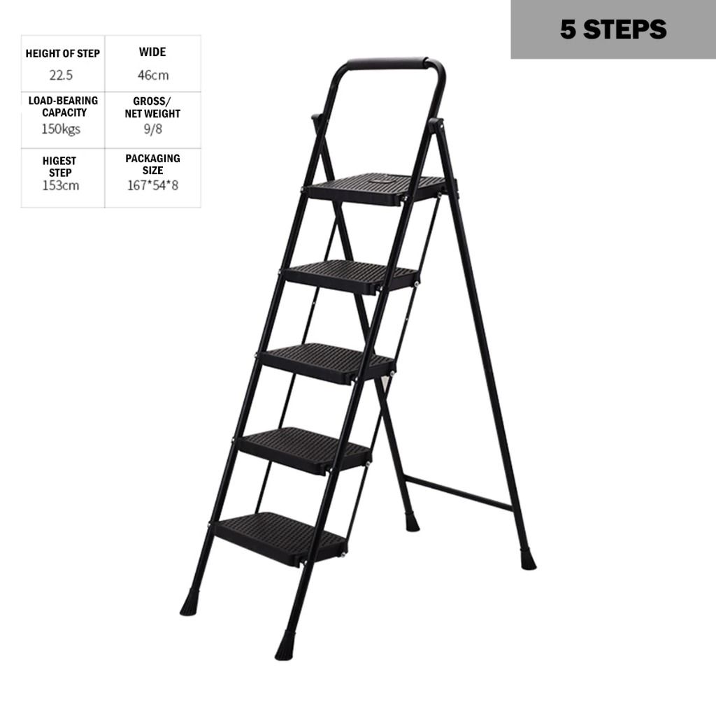 Portable Foldable Step Ladder | Anti Slip Step Ladder | Space Saving Folding Ladder | Heavy Duty Steel Step Stool | Easy Carry Household Ladder | Indoor Multi Step Ladder | Widen Pedal Safety Ladder | Stable Home Utility Ladder (Category: Ladders & Steps) located in Singapore. Submitted by casahomesg (Listing ID 1438992682, Image 4). Description: Upgrade your home safety and convenience with this Easy Carry Foldable Step Ladder designed for every