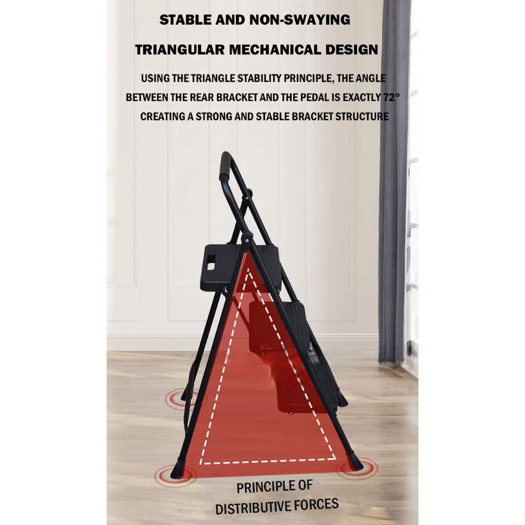 Portable Foldable Step Ladder | Anti Slip Step Ladder | Space Saving Folding Ladder | Heavy Duty Steel Step Stool | Easy Carry Household Ladder | Indoor Multi Step Ladder | Widen Pedal Safety Ladder | Stable Home Utility Ladder (Category: Ladders & Steps) located in Singapore. Submitted by casahomesg (Listing ID 1438992682, Image 7). Description: Upgrade your home safety and convenience with this Easy Carry Foldable Step Ladder designed for every