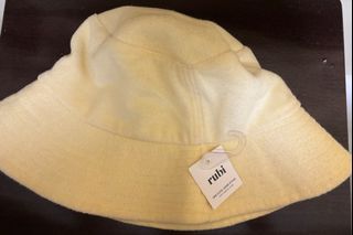 Rubi Bucket Hat - Cream/Baby Yellow