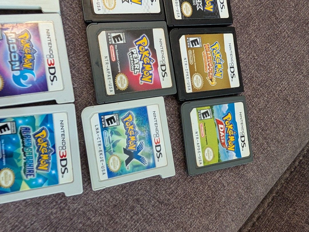 Nintendo DS Games 3DS Pokemon dash heart gold HeartGold pearl X alpha Sapphire moon sun white black dash (Category: Nintendo) located in Singapore. Submitted by kingking2000000 (Listing ID 1439526775, Image 4). Description: working and authentic DS and 3DS game. can post for $3 trained..