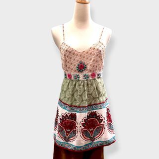 Sandro Silk Bohemian Top (Sleeveless)