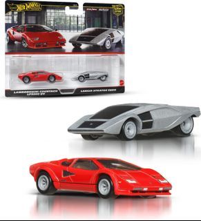 Hot Wheels Premium Car Culture 2 Pack 1:64 Scale Vehicles Unique Compilations Real Riders Tyres Metal Metal Body Toy Collectors JBL02 - [Multi-coloured] []