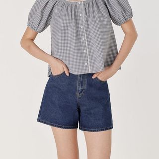 [wtt/wts] lovet easy going a line denim mom shorts dark washed
