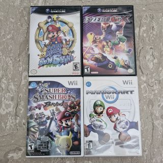 Nintendo Gamecube & Wii Games (Super Mario Sunshine F-Zero GX Smash Bros Brawl Kart)