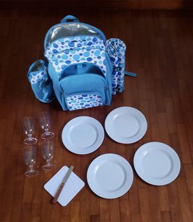 Picnic Backpack Set with Mat