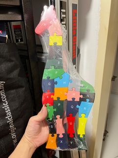 Wooden Giraffe Alphabet Puzzle for Kids